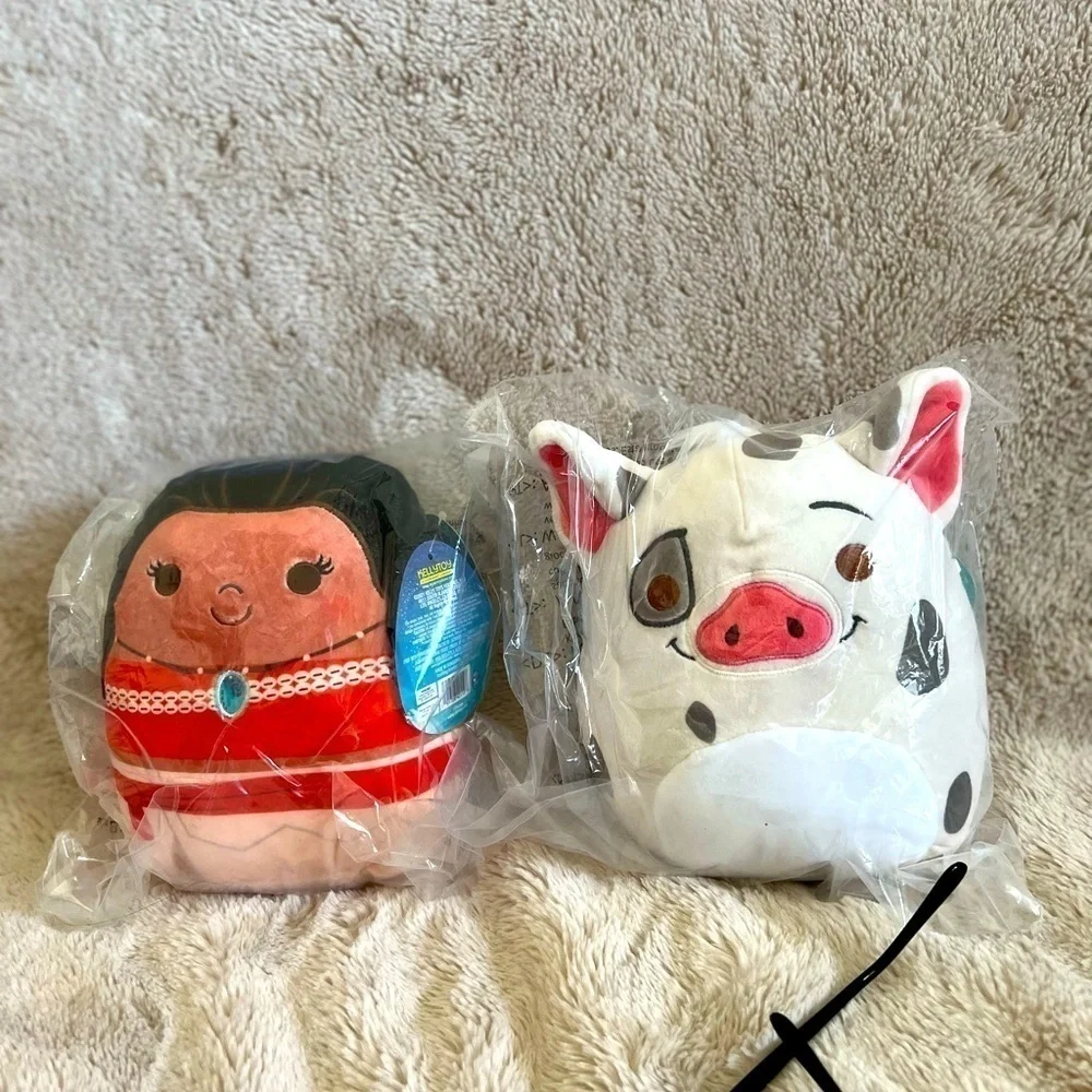 New - Squishmallow- Disney Moana & Pua